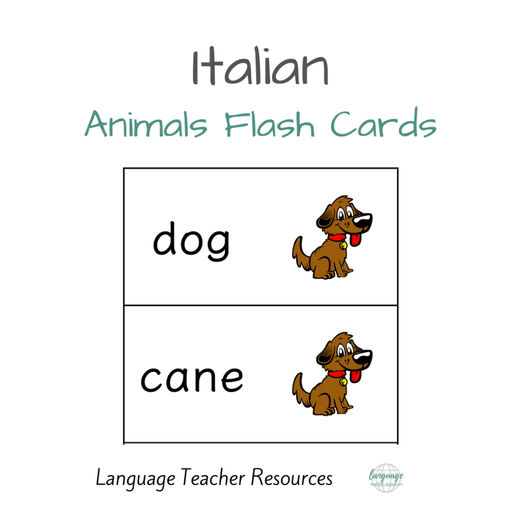 Italian Animals Flash Cards Complete Set Language Teacher Resources italian-animals-flash-cards-complete-set-language-teacher-resources